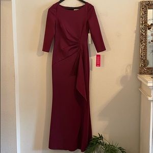 ELIZA J PROM WEDDING FORMAL BURGUNDY NWT